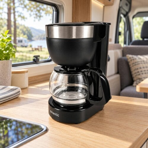 Mestic 12V Coffee Maker 5 Cup 0.65L for Caravan Campervan Motorhome Machine 170W