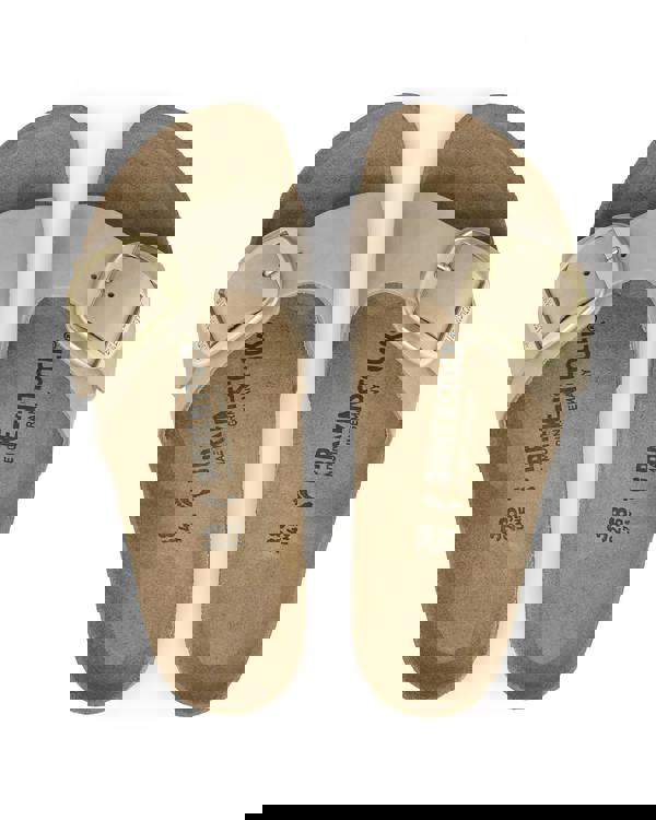 Birkenstock Madrid Big Buckle Womens Nubuck Leather Sandals - Sandcastle - CHO - Designer Womens Sandals