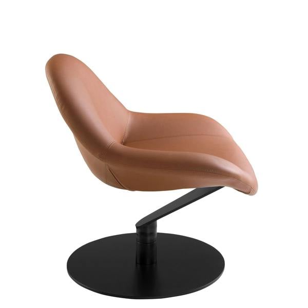 Angel Cerdá Brown Leatherette Swivel Armchair 5116