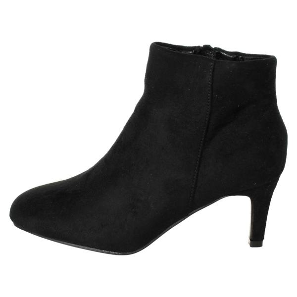 Ladies Collection High Heel Ankle Boots with Zip Fastening F51236