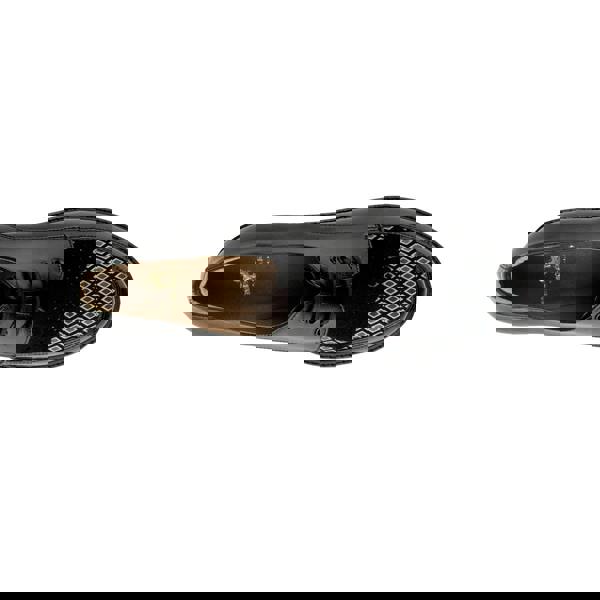 Embassy London Retro Tone - Black & Grey Diamond - Women's leather lace-up with signature kiltie detail