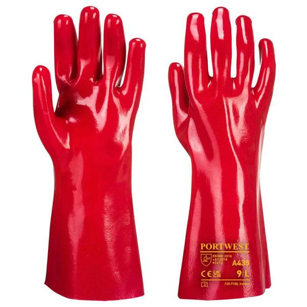 Grip 12 PVC Gauntlet 35cm (12 Pairs) - Hi-Vis Trousers