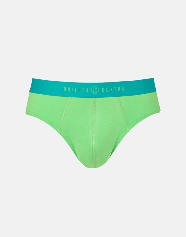 British Boxers Three-pack Men's Cotton Briefs – Fresh Citrus