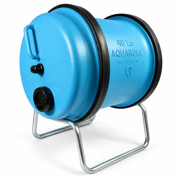 Aquaroll 40L Water Carrier Stand Metal Support for Caravan Camping