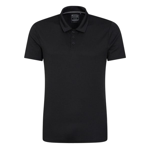 Mountain Warehouse Mens Endurance IsoCool Polo Shirt - Black