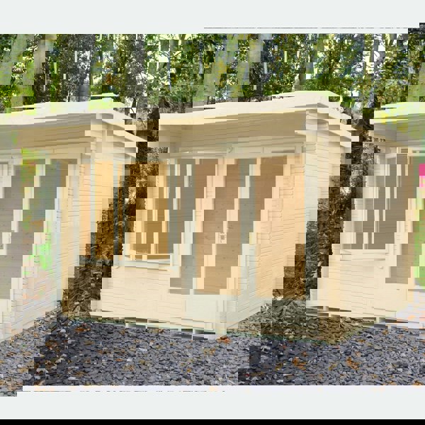 Shire 10x12 bucknells log cabin 28mm Cladding - Best Shed