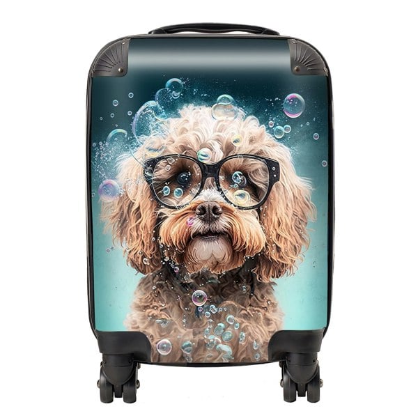 Warren Reed Cavapoo Dog Splashart Suitcase