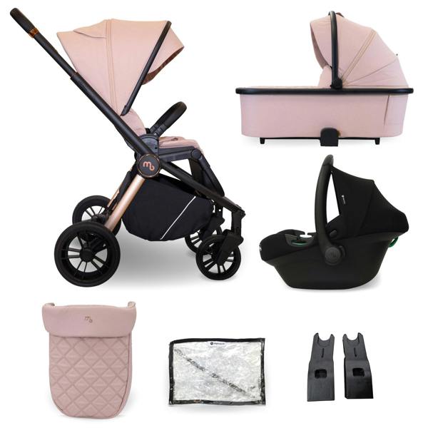 My Babiie MB450i 3-in-1 Travel System - Pastel Pink