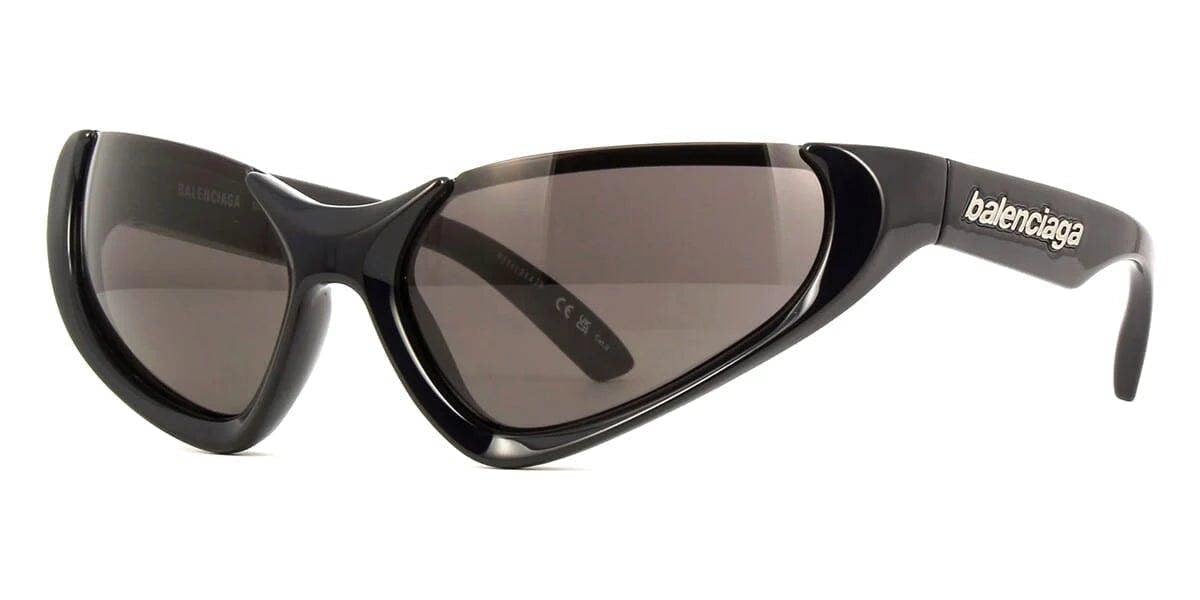 Balenciaga Wraparound Sunglasses Black