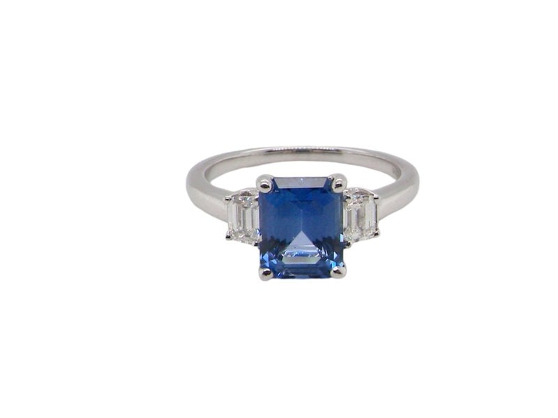  Sapphire and Diamond Ring