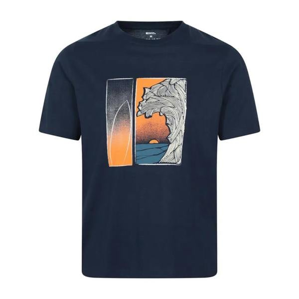 Mountain Warehouse Mens Surfer Organic T-Shirt - Navy - 