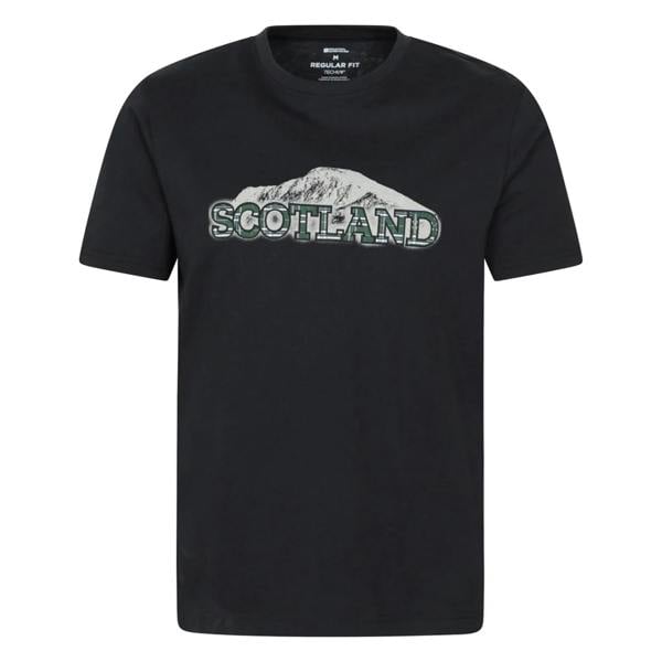 Mountain Warehouse Mens Scotland Short-Sleeved T-Shirt - Black - 