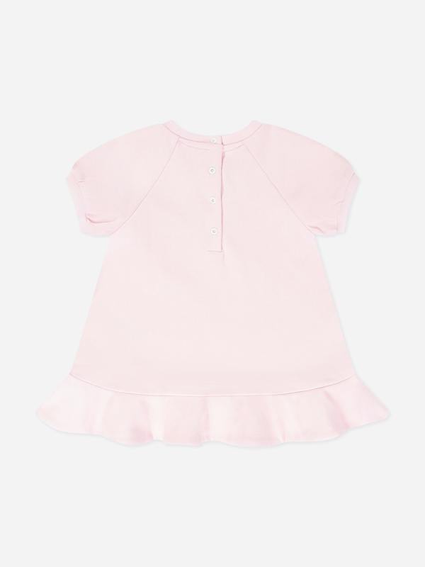 Fendi Kids Fendi Baby Girls Logo Sweater Dress in Pink