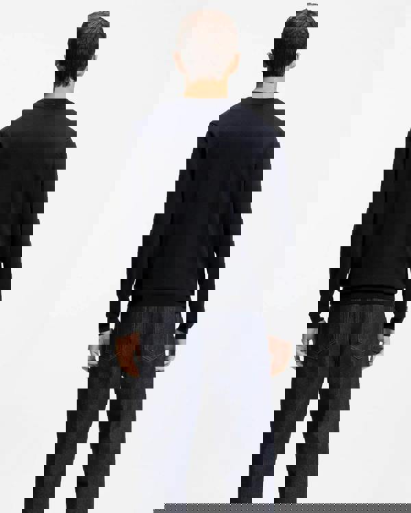 HUGO San Cassius-C2  Mens Crew Neck Jumper - Navy 410