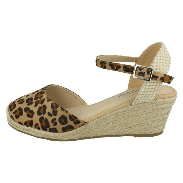 Savannah Ladies Savannah Mid Rope Wedge Espadrilles F2274
