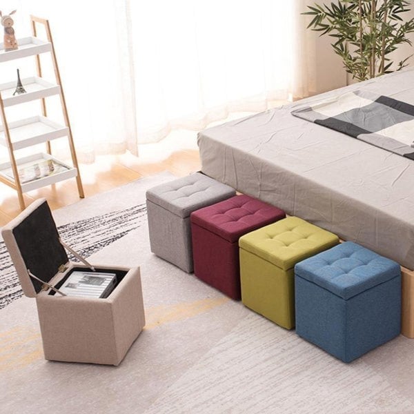 Cube Footstool With Storage-Weilai Concept-Weilai Concept