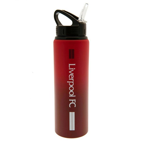 Liverpool FC Stripe Aluminium Water Bottle - Red/White/Black