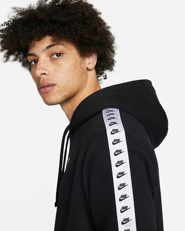 Nike Tape Hooded Black Tracksuit