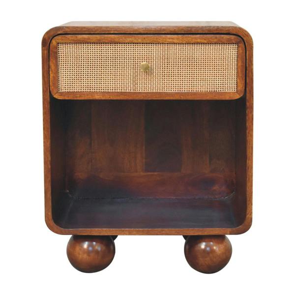 Artisan Furniture Chestnut Open Woven Bedside