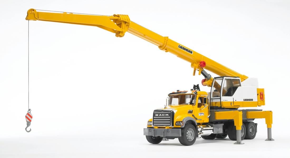 Bruder MACK Granite Liebherr crane truck Detailed Vehicle & Playset Model