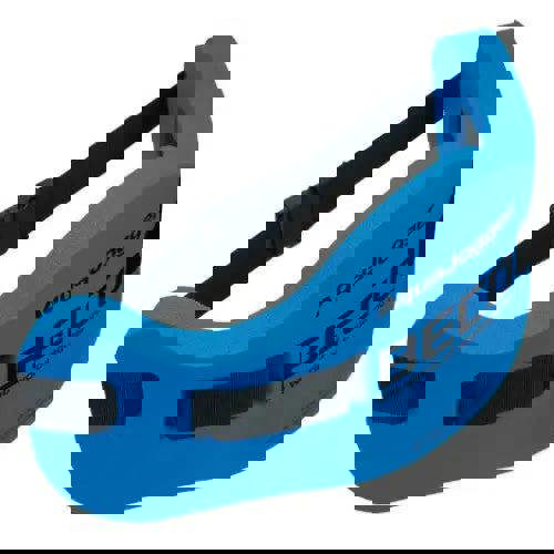Beco aqua jogging belt with blue water resistance and black straps for deep water running