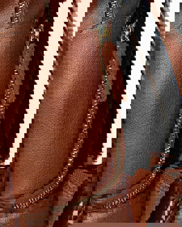 Gabicci AGABB03 Leather Jordan Rucksack CHESTNUT