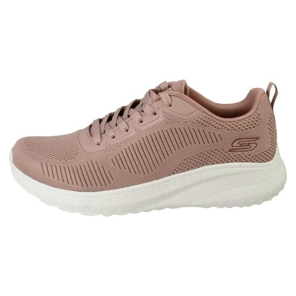 Skechers Ladies Skechers Bobs Memory Foam Vegan Trainers 117209 Face Off