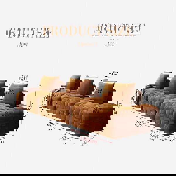 Paloma French Two Seater, Three Seater, Modular Sofa, Velvet-Weilai Concept-Weilai Concept