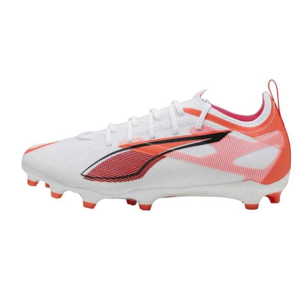 Puma Childrens/Kids Ultra Pro Firm Ground Football Boots - Puma White/Orange - 