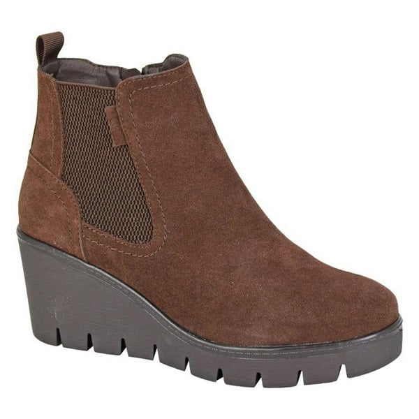 Cipriata Womens/Ladies Amina Suede Ankle Boots - Chocolate Brown