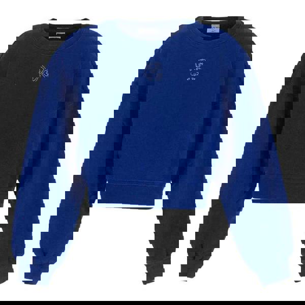 Off-White Womens/Ladies Arrow Cropped Sweatshirt - Blue - 