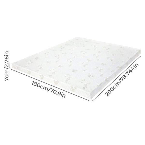 Lavio Mattress Topper Memory Foam Super King Dual Layer Pressure Relief Washable