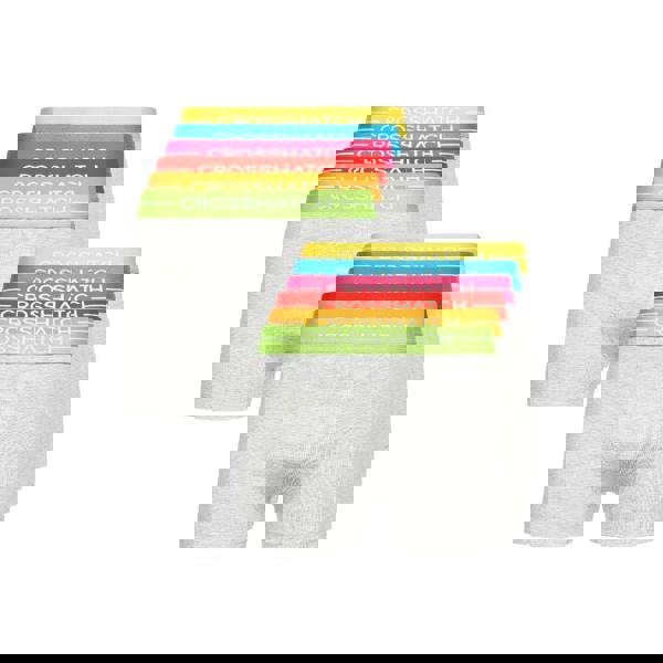 Crosshatch Mens Astral Boxer Shorts (Pack of 12) - Grey - 