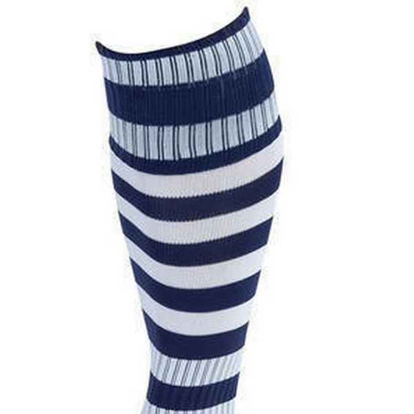 Precision Unisex Adult Pro Hooped Football Socks - Navy/White