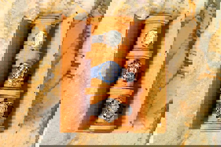 Brown Oiled Leather Watch Roll – Luxury Travel Case Kennett Great Britain