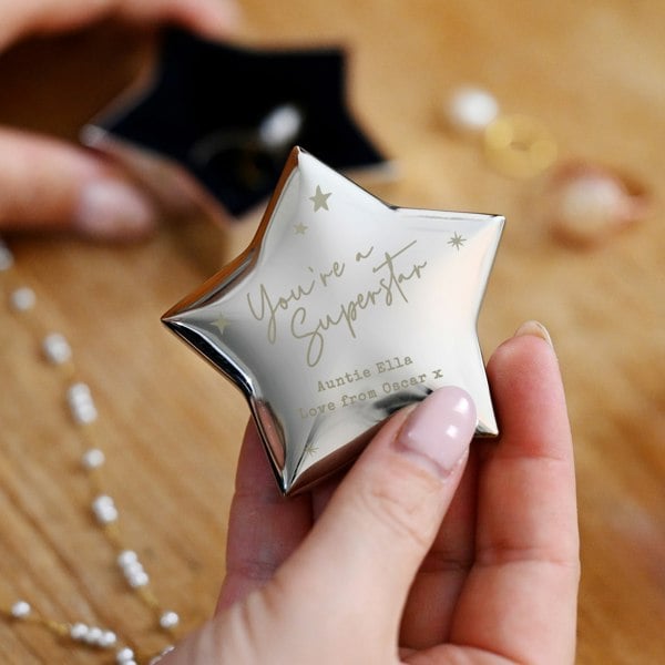 Personalised Memento Company Personalised Youre a Star Trinket Box