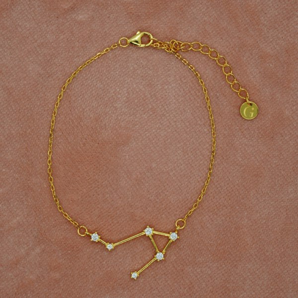 Gold Trip Libra Zodiac Constellation Bracelet