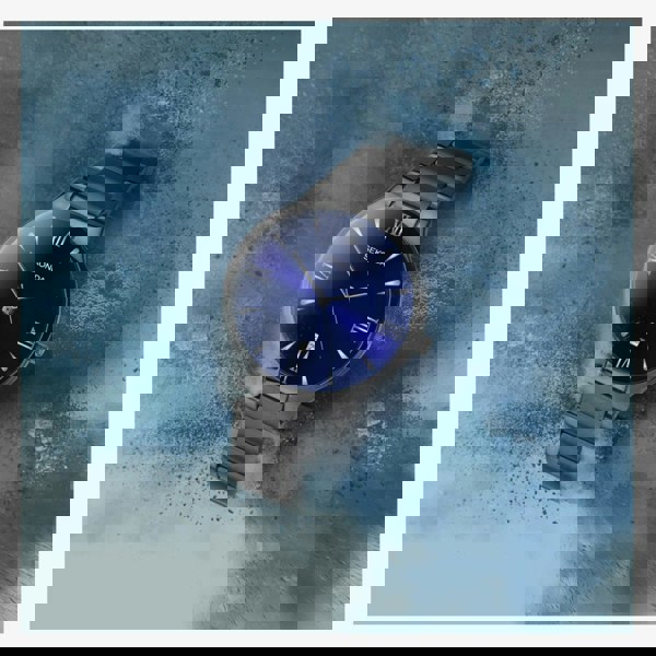 Sekonda Classic Equinox Gunmetal Blue Dial Watch 1140