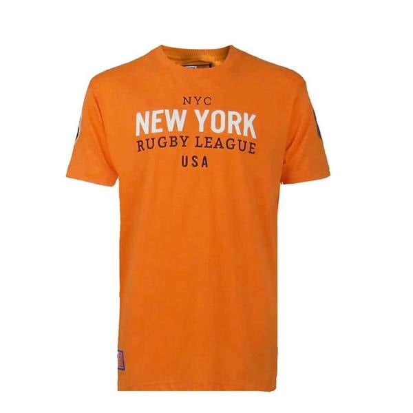 T-Shirt-New-York-Rugby-League-Orange-front