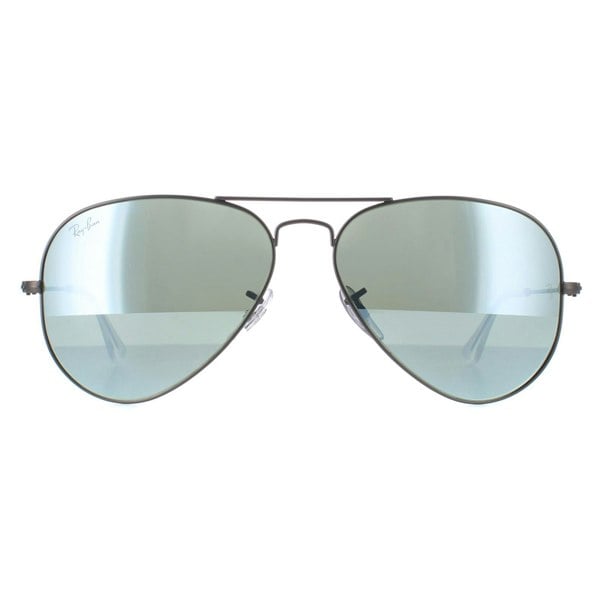 Ray-Ban Sunglasses Aviator 3025 029/30 Gunmetal Green Silver Mirror 58mm