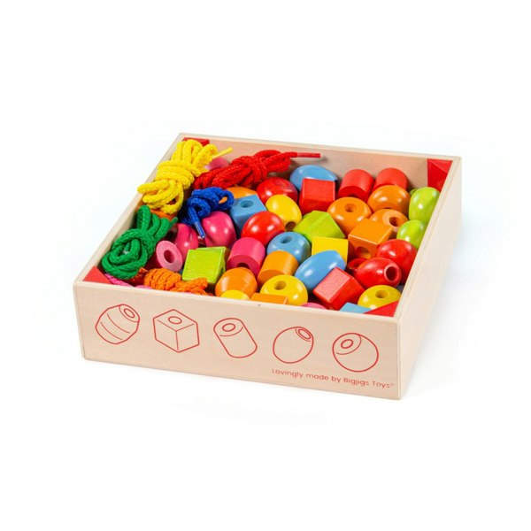 Bigjigs Toys Crate of Lacing Beads