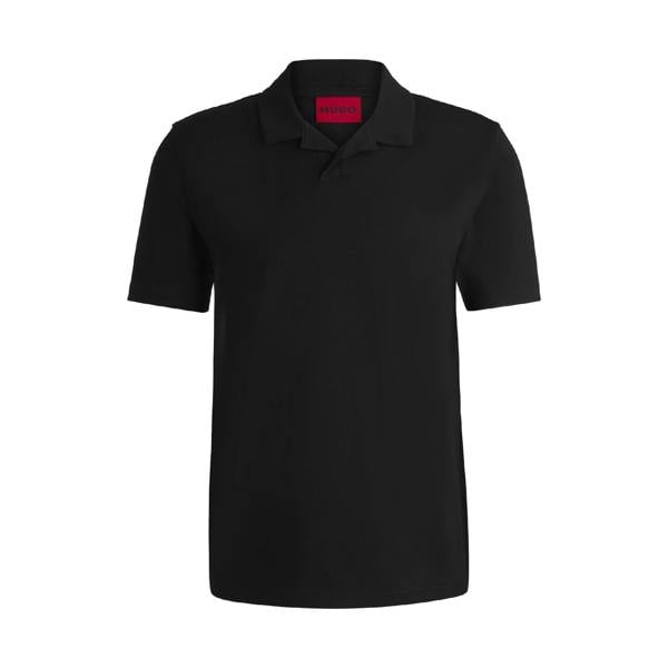 Hugo Mens Dimerspolo Cotton Stretch Polo Shirt - Black - 