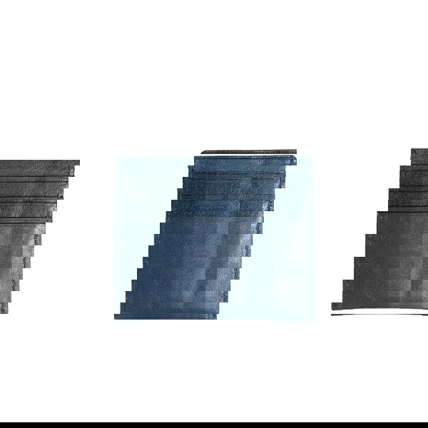 Assots London 'FANN' Ensign Blue Vintage leather Compact RFID Credit Card Holder