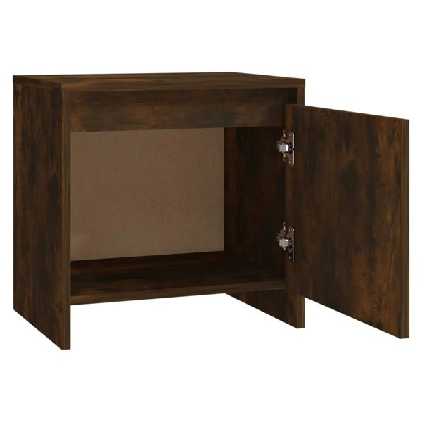 Berkfield Bedside Cabinet Smoked Oak 45x34x44.5 cm Engineered Wood
