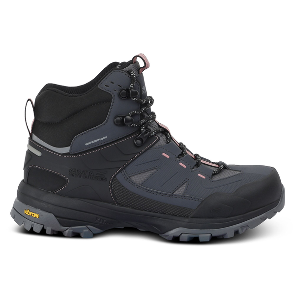 Regatta Womens Regen Walking Boots - Seal Grey/Dusty Rose