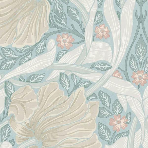 William Morris At Home Pimpernel Wallpaper | Ocean