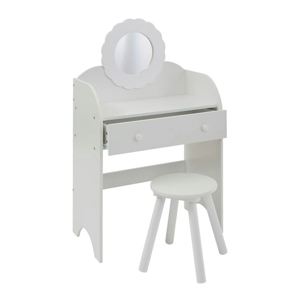 Liberty House Toys White Dressing Table and Stool Set