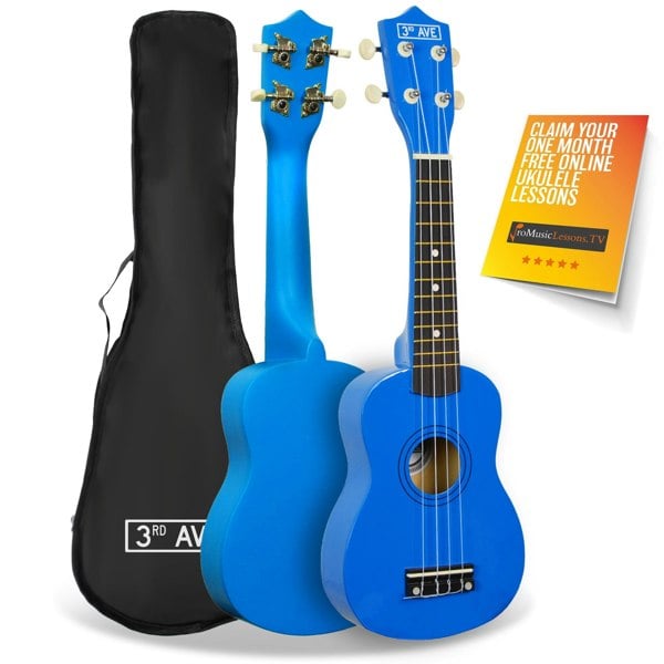 3rd Avenue Soprano Ukulele Ukuleles#Colour_Blue
