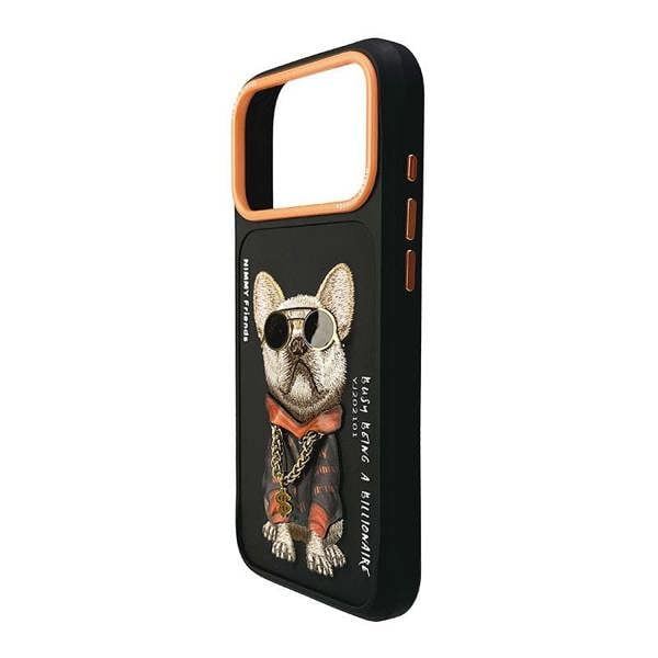 Nimmy Friends Nimmy Glasses Cool Dog Case with MagSafe for iPhone 17 Pro 6.3" Black Orange - N-YJ-IP17-PRO-01