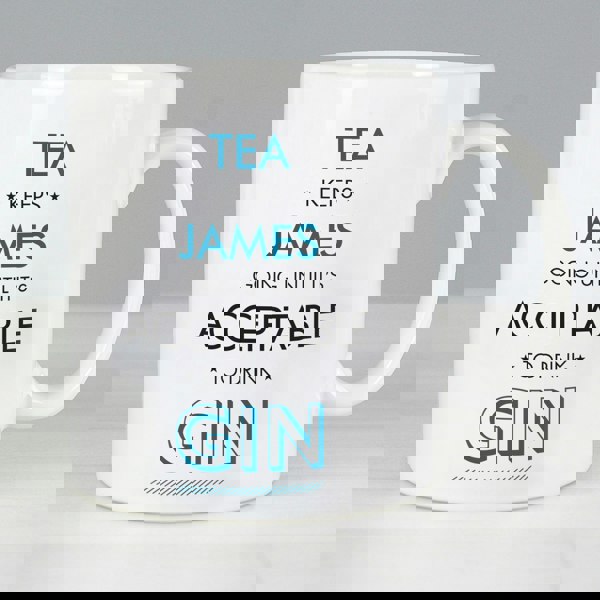 Personalised Memento Company Personalised Blue Acceptable To Drink Mug